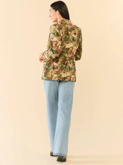 Meredith Blazer in Flora Floral Jacquard