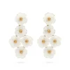 Mermaid Garden Floral Petite Post Drop Earrings