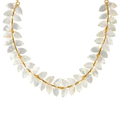 Mermaid Garden Vine Necklace in Mother of Pearl
