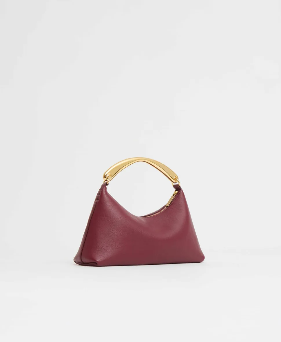 Metal Handle Rhea in Oxblood
