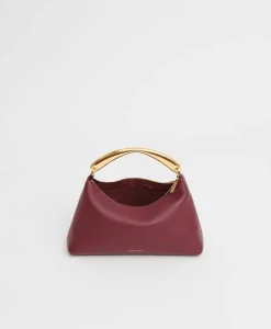 Metal Handle Rhea in Oxblood