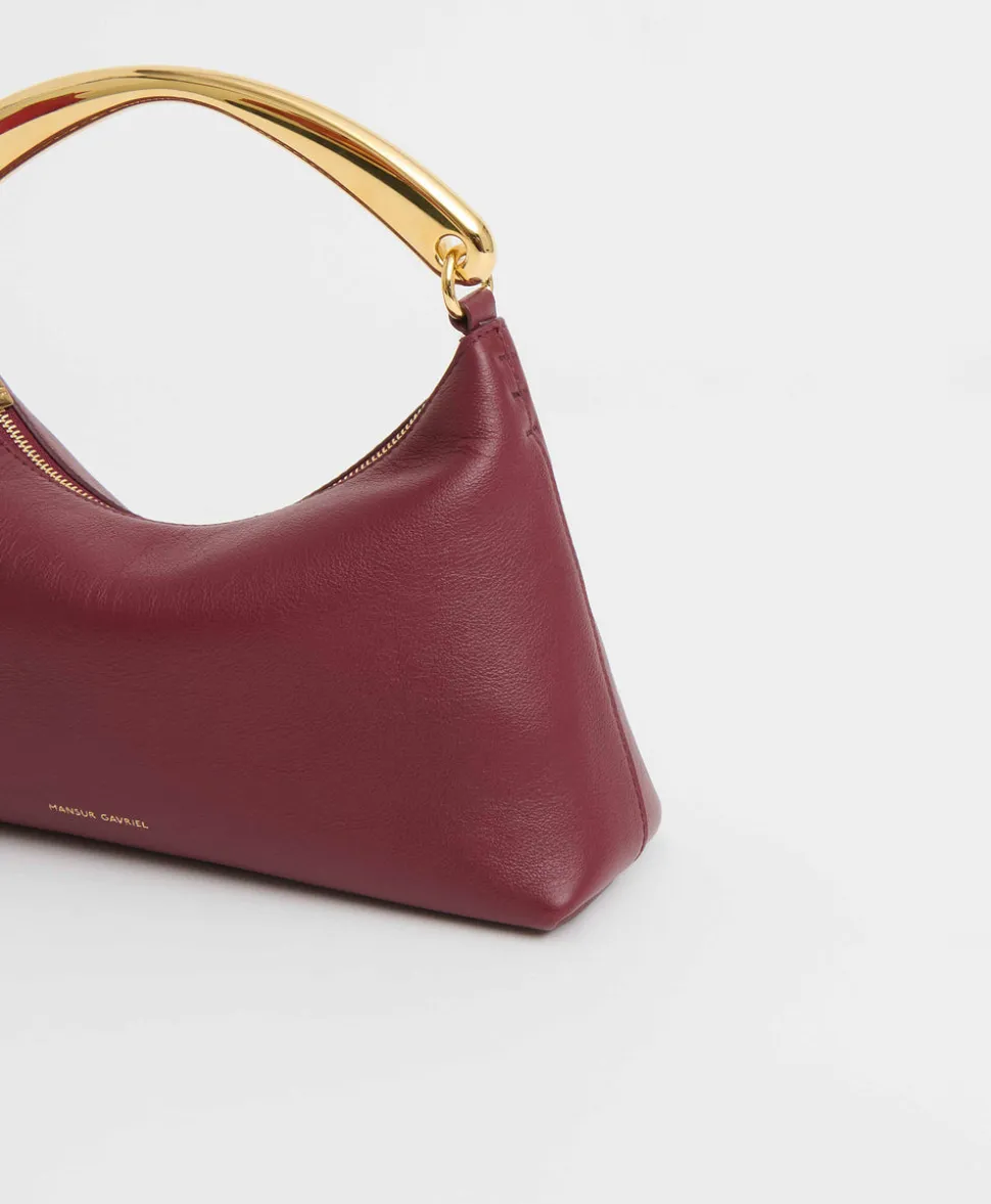 Metal Handle Rhea in Oxblood