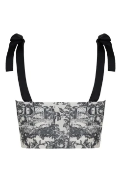 Mia Top And Skirt Set Black Toile