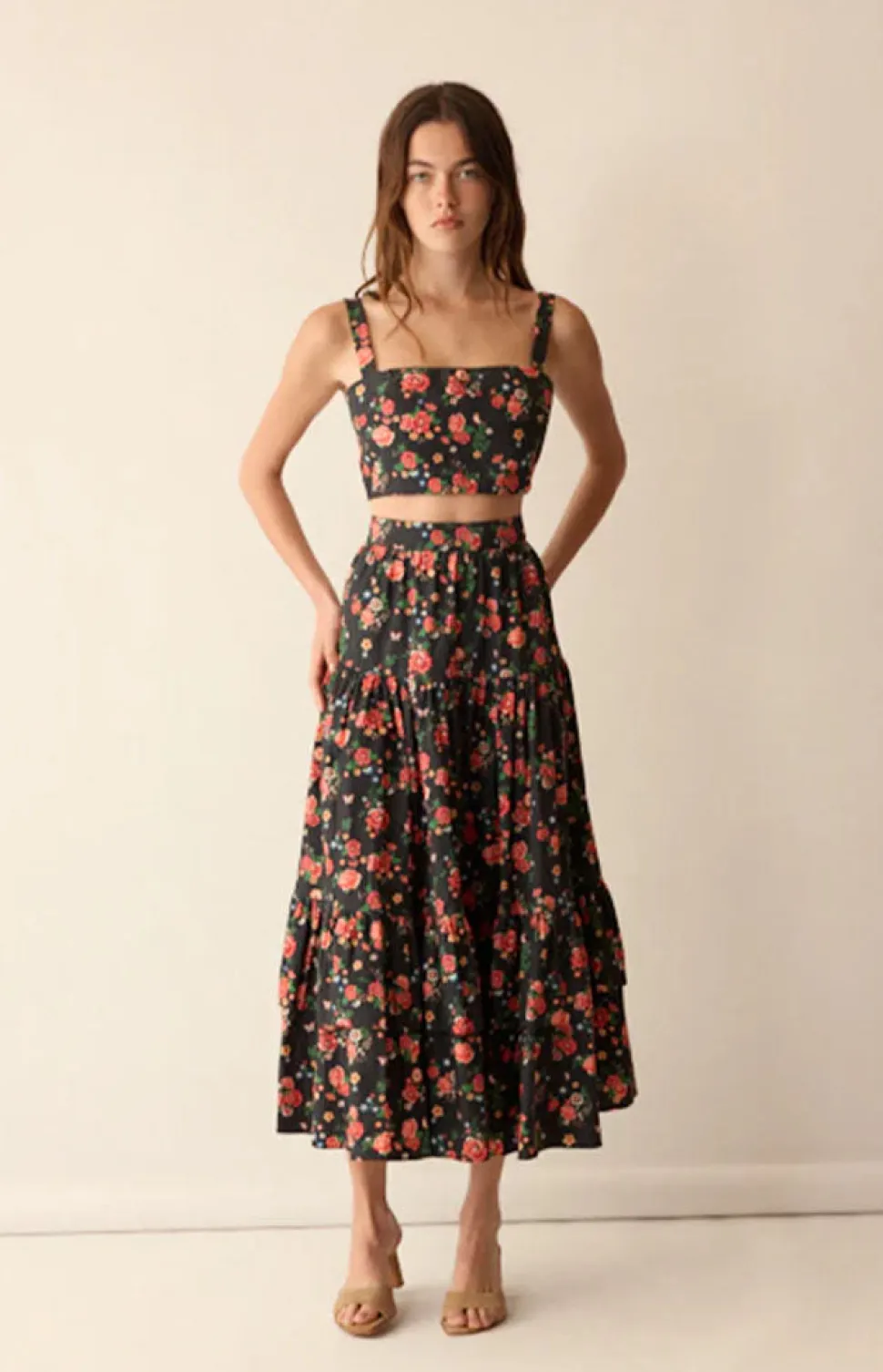 Mia Top in Midnight Garden