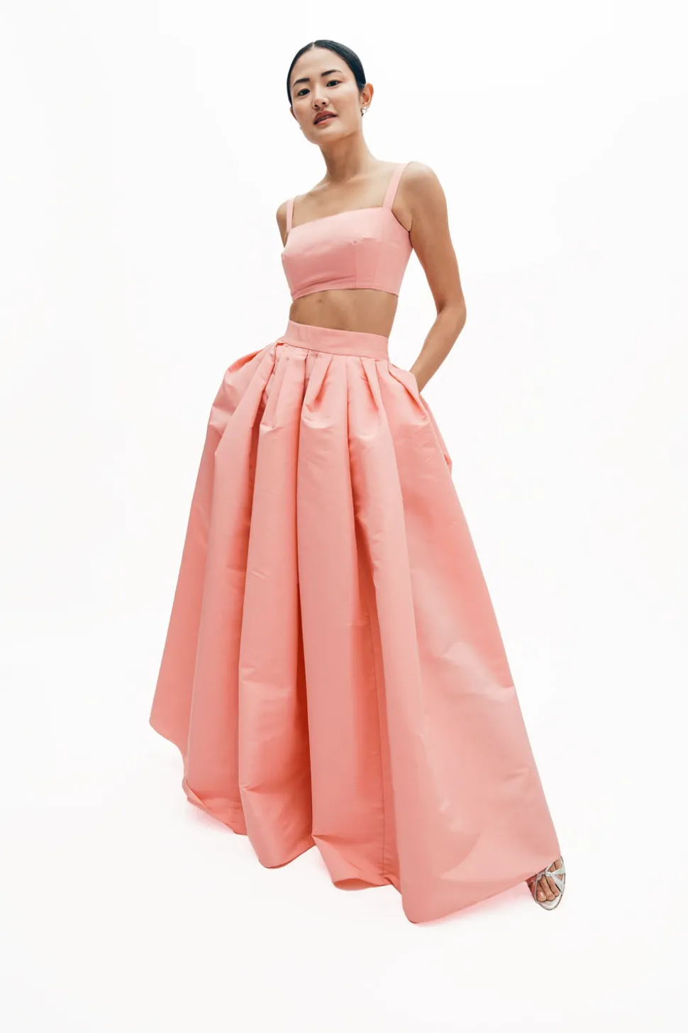 Mia Top in Silk Faille