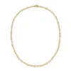 Micro Nesting Gem Tennis Necklace in Diamond