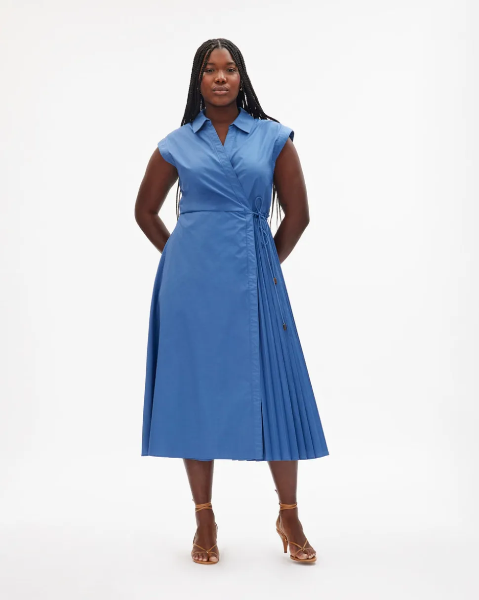 Midi Shivon Dress in French Blue