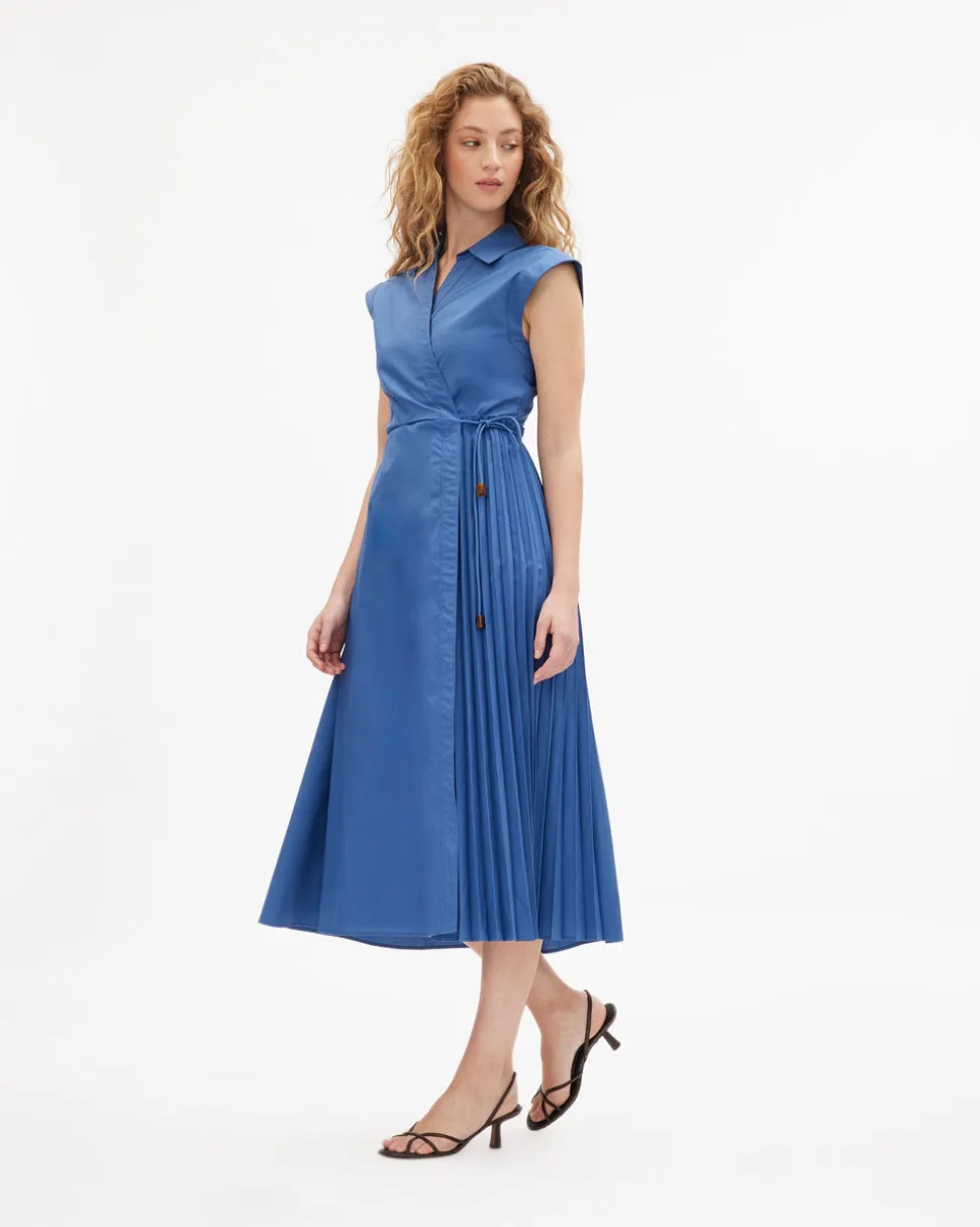 Midi Shivon Dress in French Blue