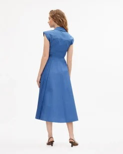 Midi Shivon Dress in French Blue