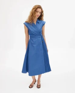 Midi Shivon Dress in French Blue