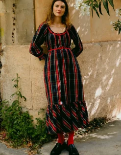 Midnight Tartan Agatha Dress