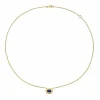 Midori Blue Sapphire Pendant Necklace