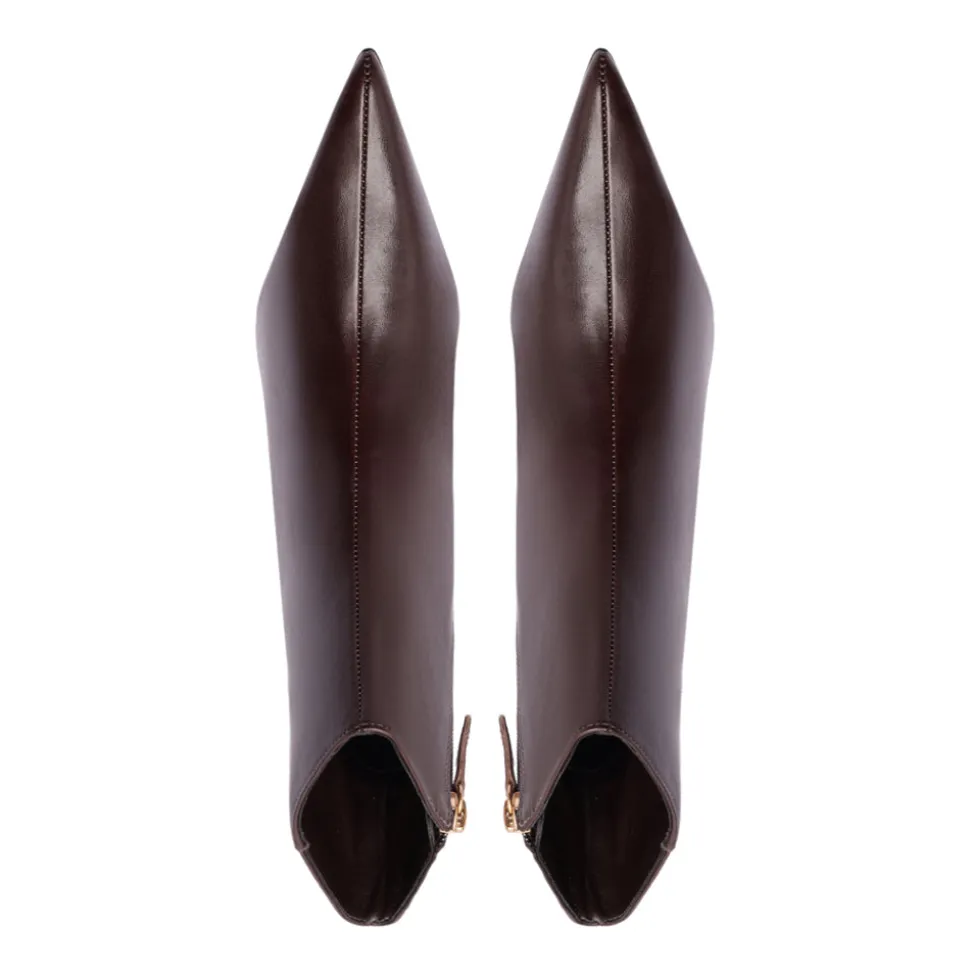 Mikki Mid Bootie in Dark Chocolate