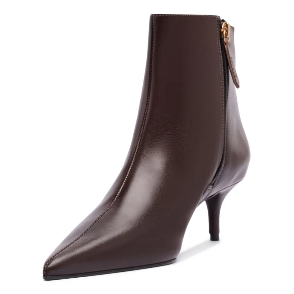 Mikki Mid Bootie in Dark Chocolate