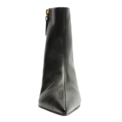 Mikki Mid Leather Bootie in Black