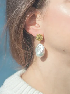 Mindy Earrings in White