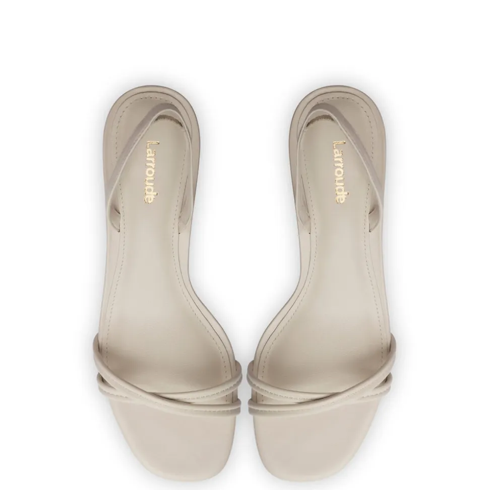 Mini Annie Sandal In Ivory Leather