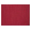 Mini Basketweave Rectangluar Placemat in Scarlet