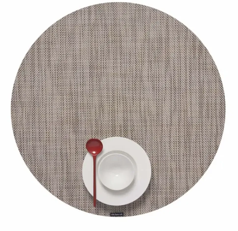 Mini Basketweave Round Placemat