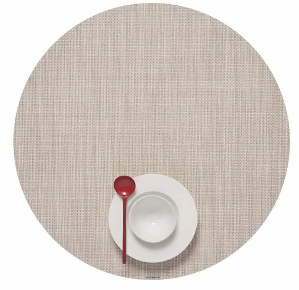 Mini Basketweave Round Placemat
