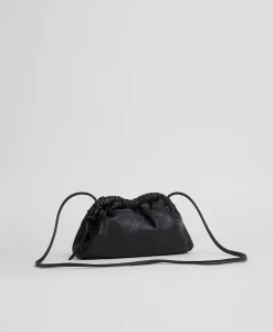 Mini Cloud Clutch in Black & Flamma