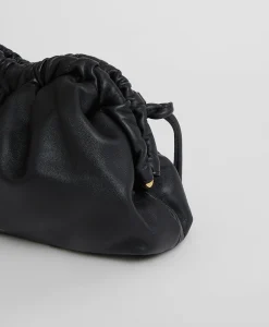 Mini Cloud Clutch in Black & Flamma