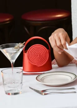 Mini Gunther Satin Passementerie in Red