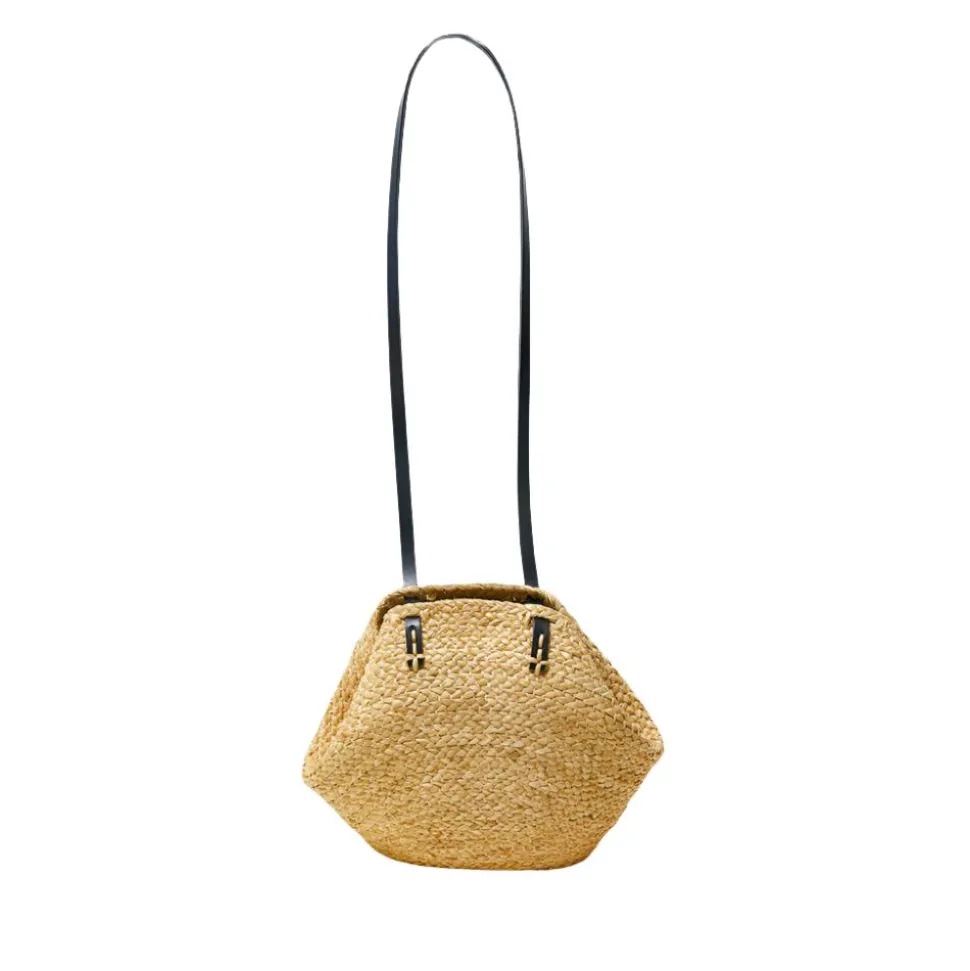 Mini Keza Braided Raffia Carryall