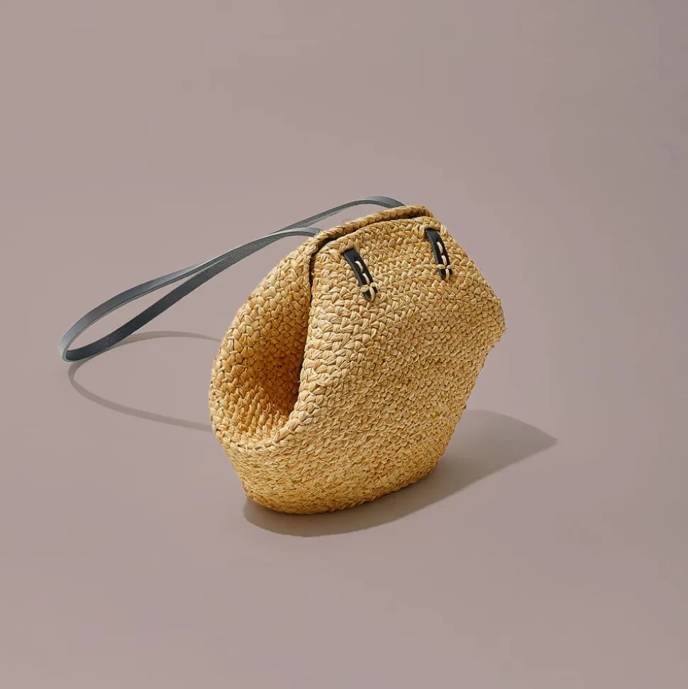 Mini Keza Braided Raffia Carryall