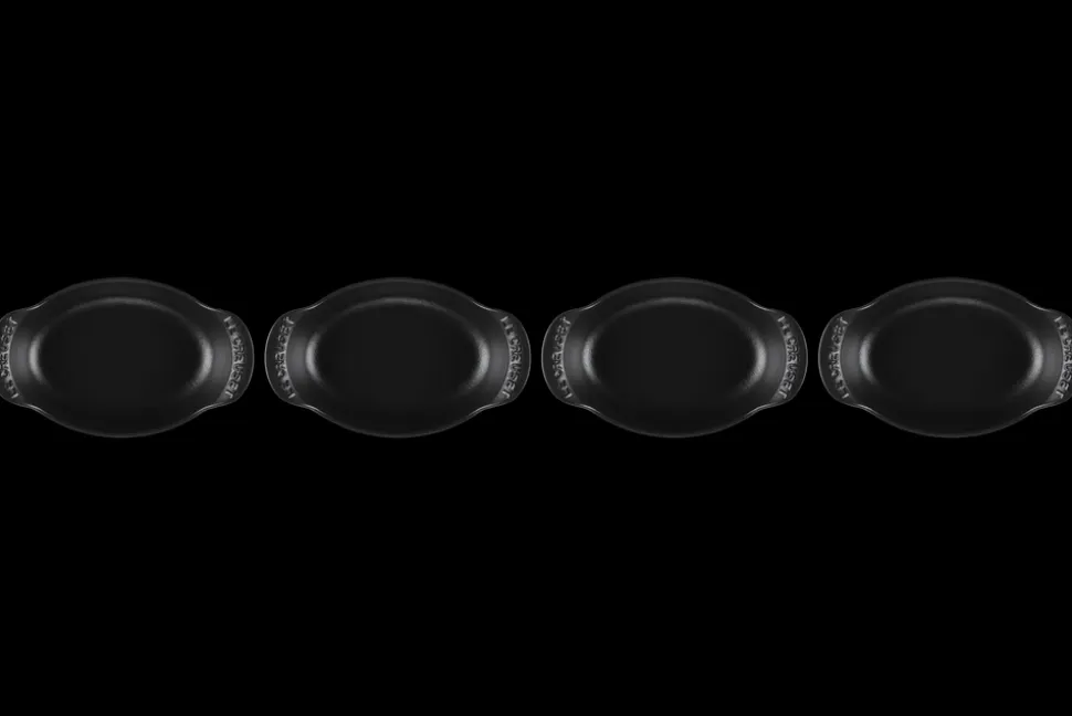Mini Oval Baker 1/3 QT in Matte Black, Set of 4