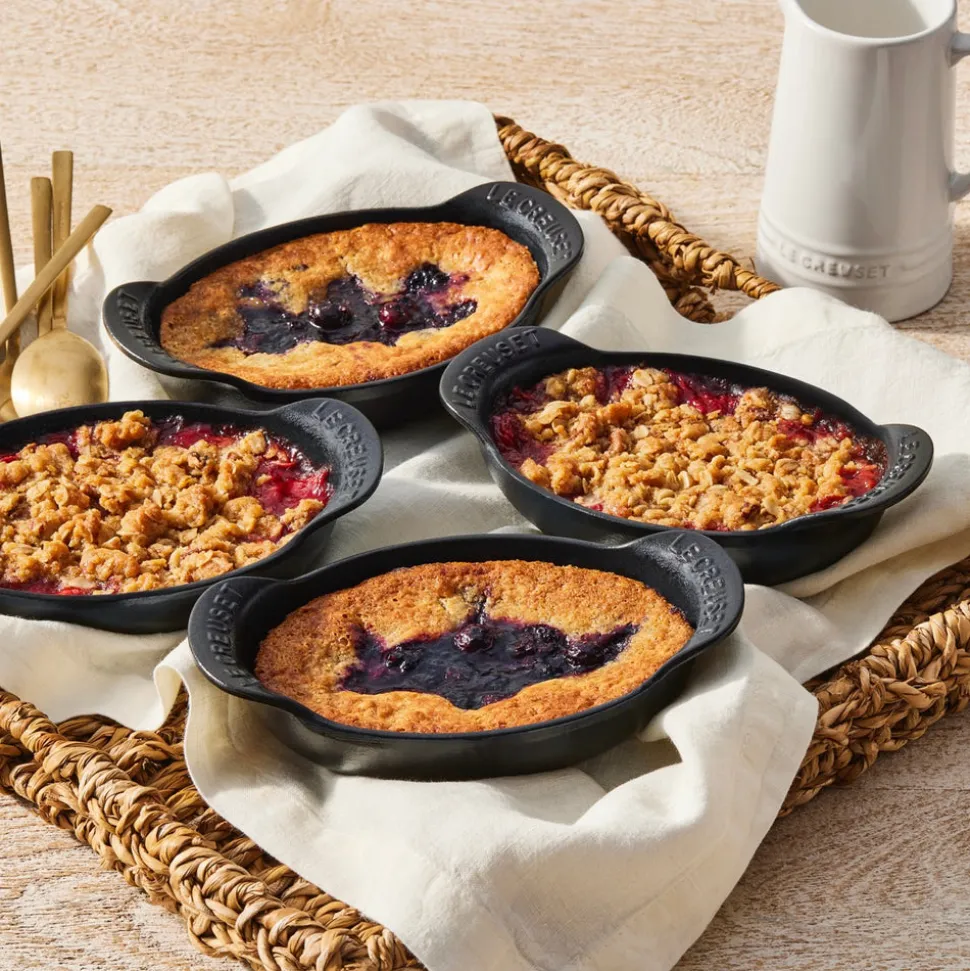 Mini Oval Baker 1/3 QT in Matte Black, Set of 4