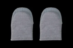 Mini Oven Mitts 8" in Charbon, Set of 2