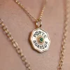 Mini Porte Bonheur Charm with Diamond Halo