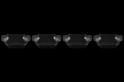 Mini Rectangular Baker 1/3 QT in Matte Black, Set of 4