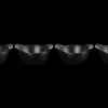 Mini Round Cocotte Base 1/3 QT in Matte Black, Set of 4