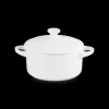 Mini Round Cocotte in White