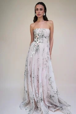 Miniature Rose Gown With Lace