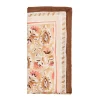 Mira Napkin in Brown & Coral, Set of 4