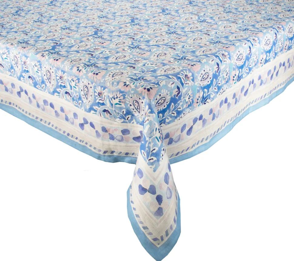 Mira Tablecloth in Lilac & Blue