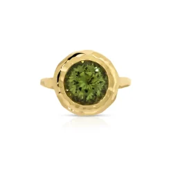 Mirage Ring in Green Tourmaline