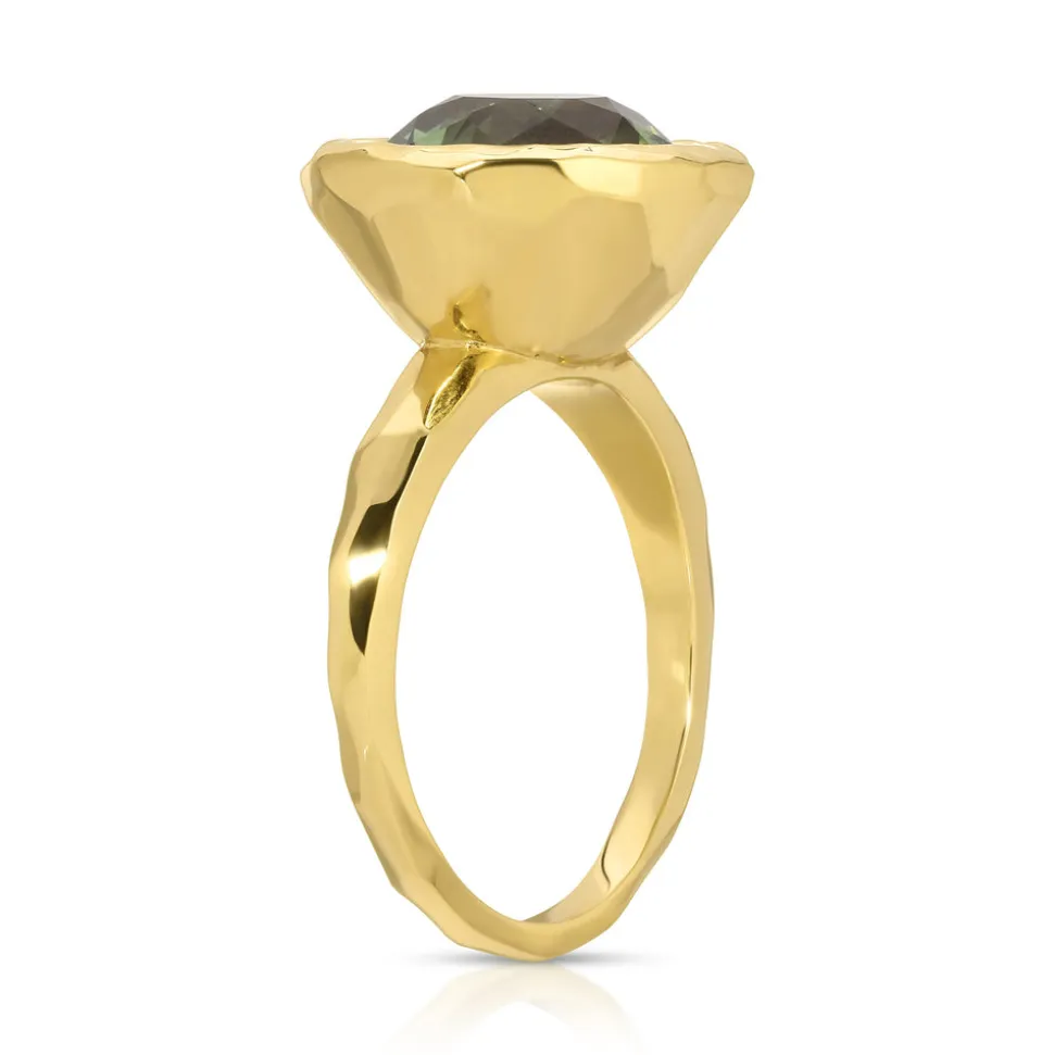 Mirage Ring in Green Tourmaline