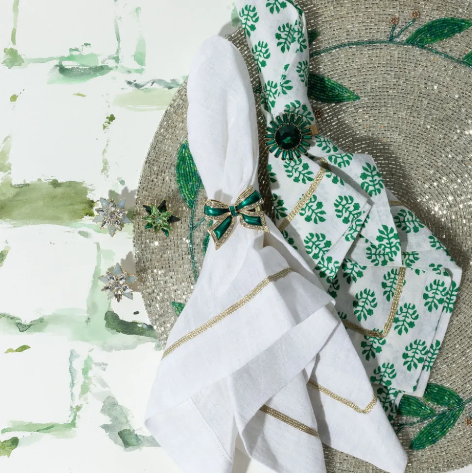 Mistletoe Hand Beaded Placemat