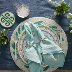 Mistletoe Hand Beaded Placemat