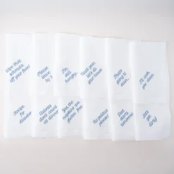 Mixed Messages Dinner Napkins, Set of 12