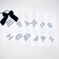 Mixed Messages Dinner Napkins, Set of 12