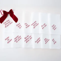 Mixed Messages Dinner Napkins, Set of 12