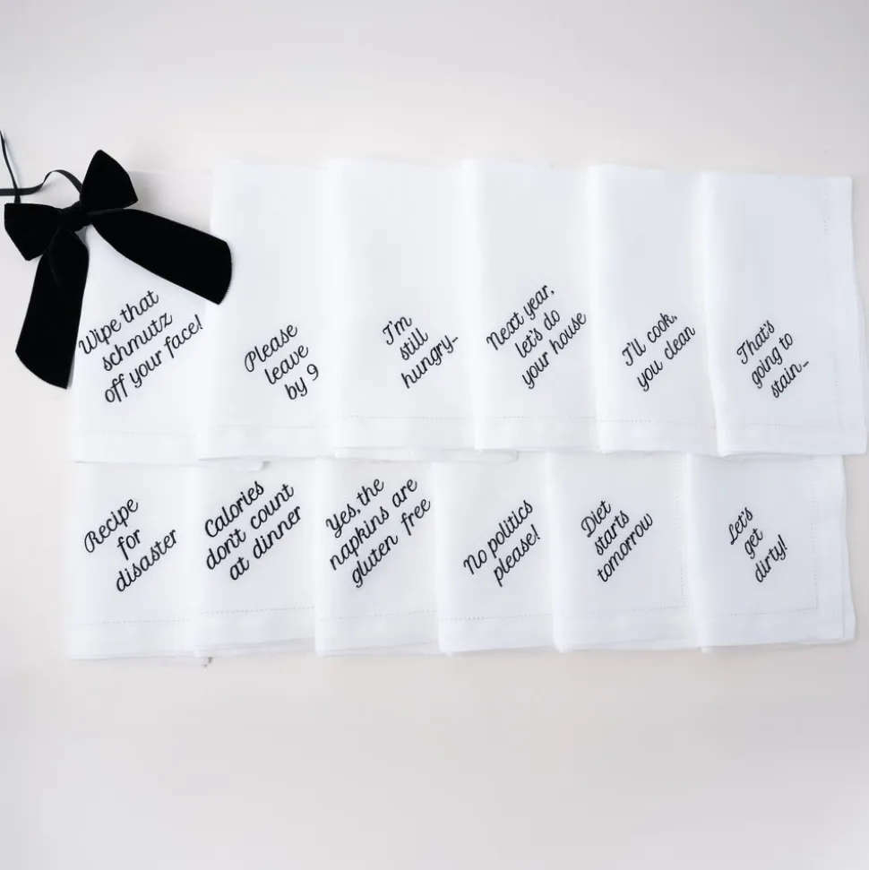 Mixed Messages Dinner Napkins, Set of 12