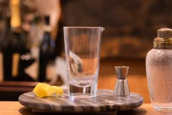 Mixing Glass With Spears Design