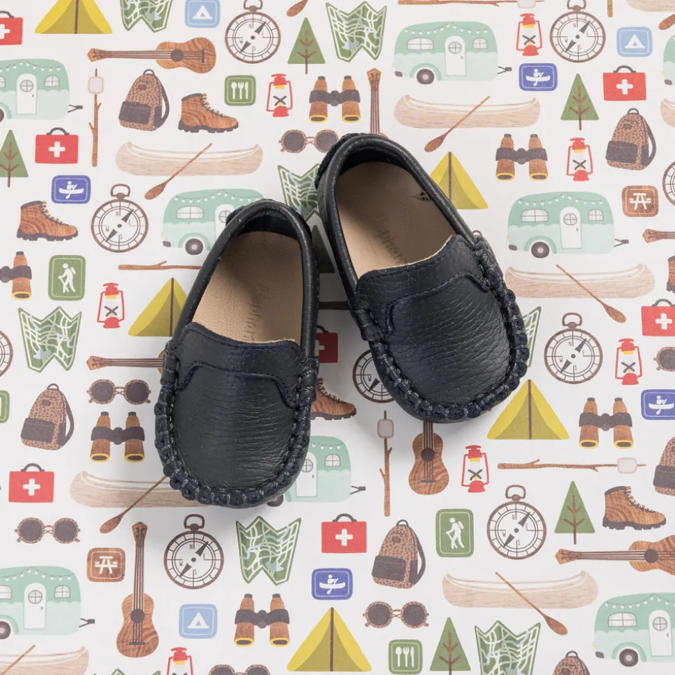Moccasin for Baby Navy Blue