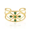 Monique Gem Cuff in Malachite